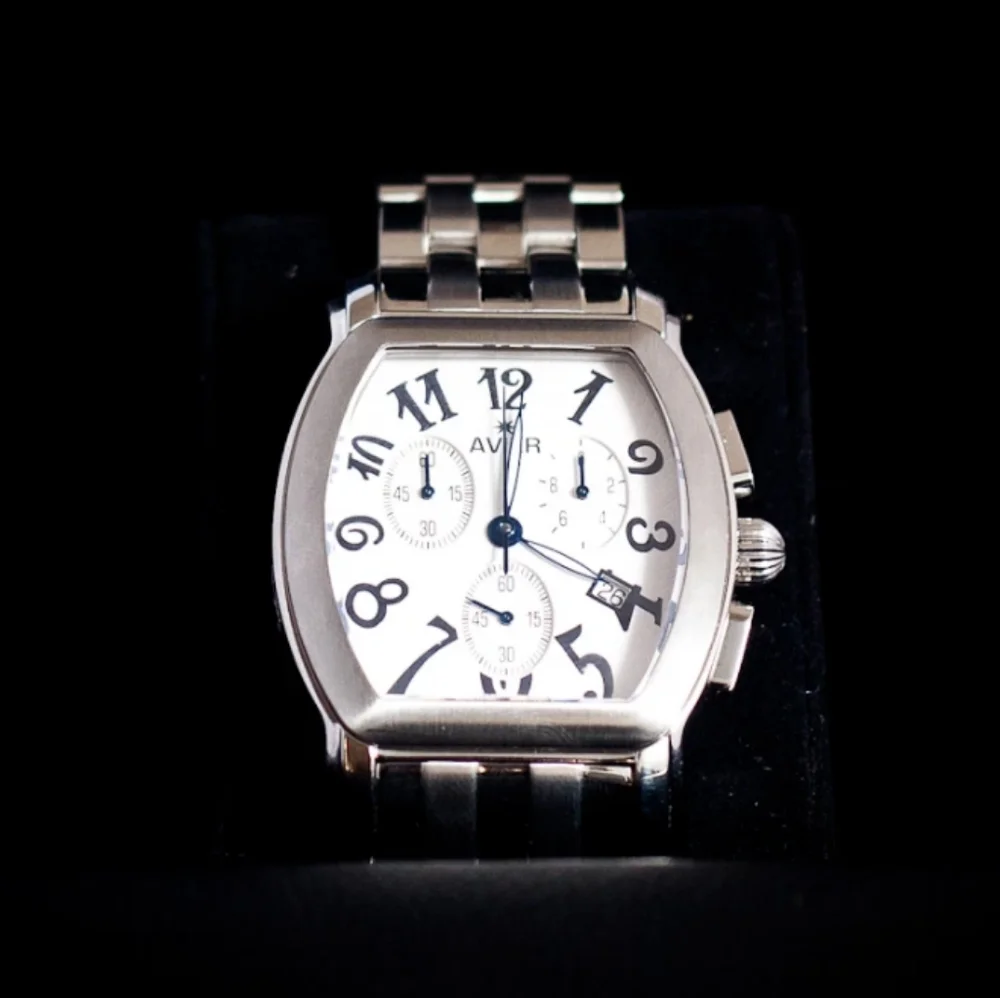 Avier Men's Statesman Stainless Steel Chronograph Watch